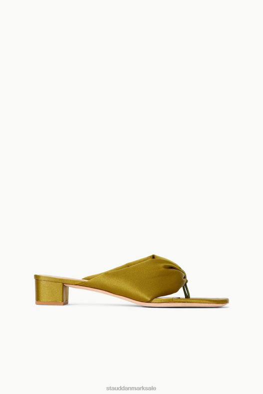 STAUD Kvinder dahlia sandal satin LR4T887 sko oliven