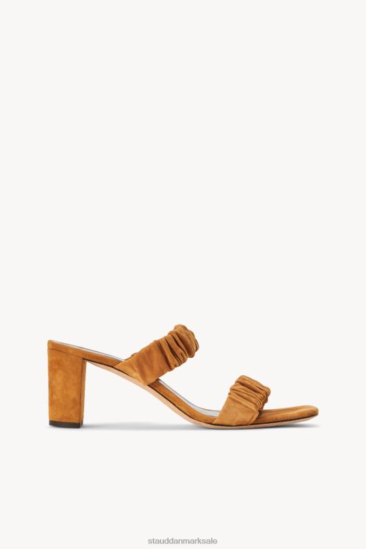 STAUD Kvinder frankie rynket sandal LR4T892 sko cashew ruskind