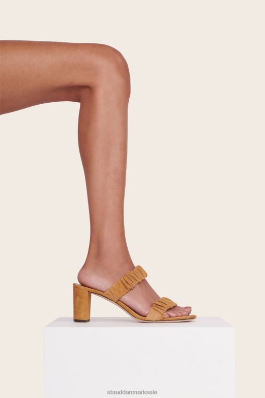 STAUD Kvinder frankie rynket sandal LR4T892 sko cashew ruskind