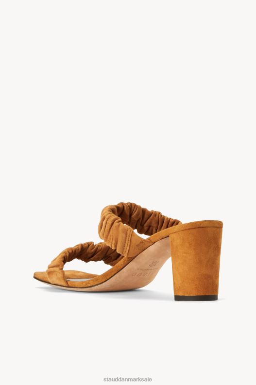 STAUD Kvinder frankie rynket sandal LR4T892 sko cashew ruskind