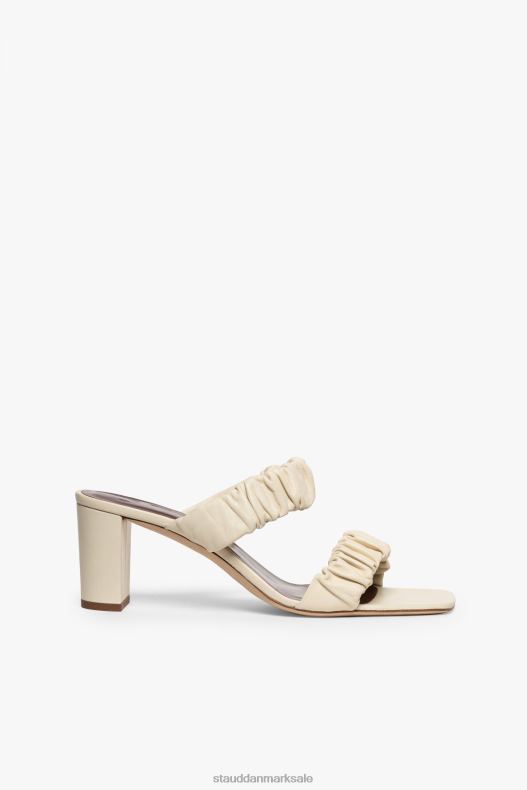 STAUD Kvinder frankie rynket sandal LR4T893 sko fløde
