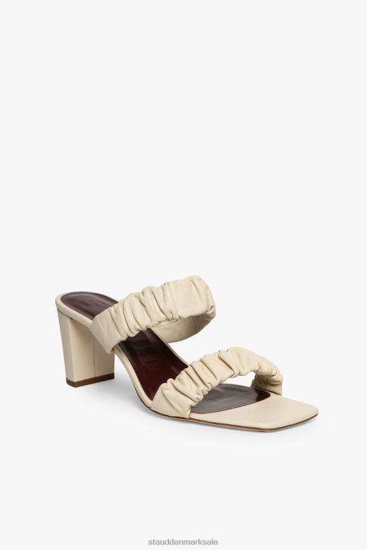 STAUD Kvinder frankie rynket sandal LR4T893 sko fløde
