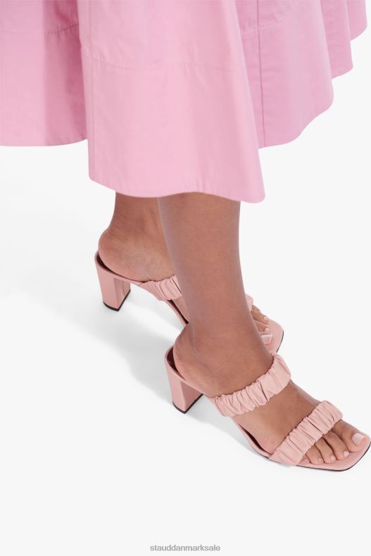 STAUD Kvinder frankie rynket sandal LR4T894 sko mørk blush