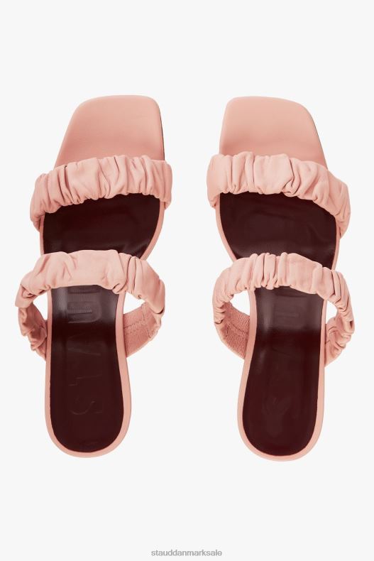 STAUD Kvinder frankie rynket sandal LR4T894 sko mørk blush