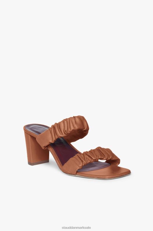 STAUD Kvinder frankie rynket sandal LR4T895 sko tan
