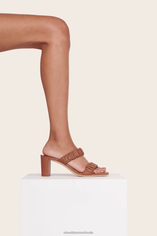 STAUD Kvinder frankie rynket sandal LR4T895 sko tan
