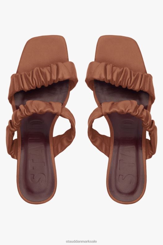STAUD Kvinder frankie rynket sandal LR4T895 sko tan