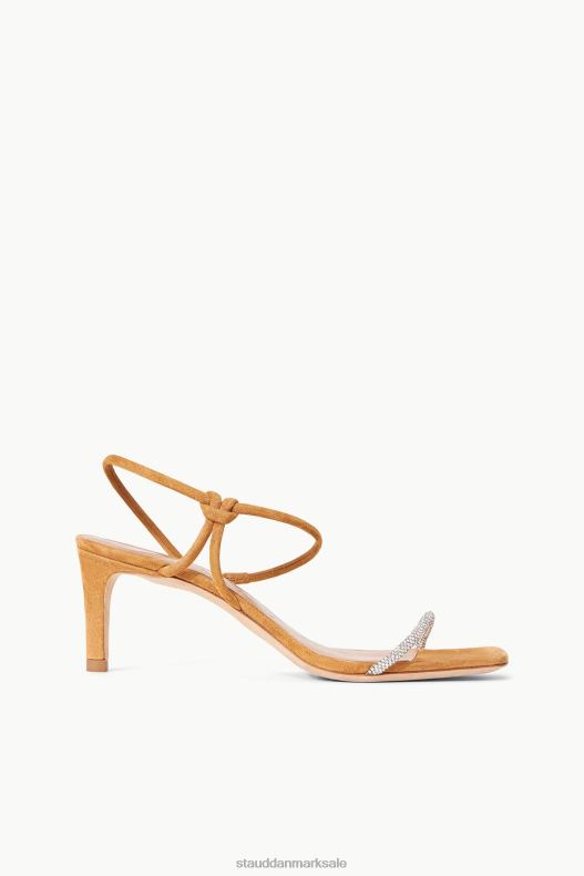 STAUD Kvinder laurbær krystal ruskind LR4T876 sko rhinestone cashew