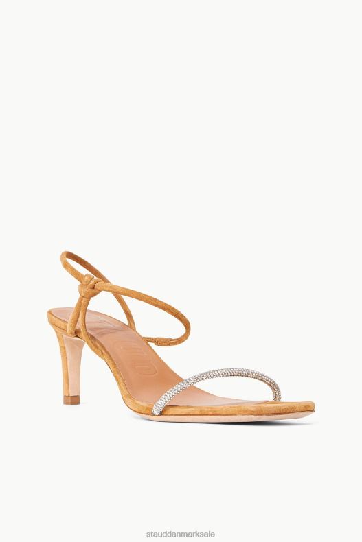 STAUD Kvinder laurbær krystal ruskind LR4T876 sko rhinestone cashew