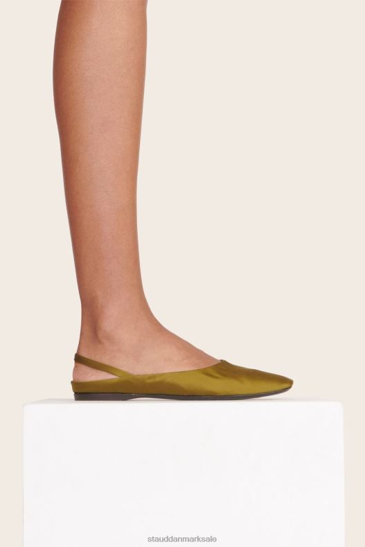 STAUD Kvinder janine muldyr satin LR4T952 sko oliven