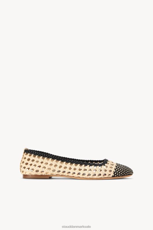 STAUD Kvinder nell hæklet ballerina LR4T958 sko creme sort
