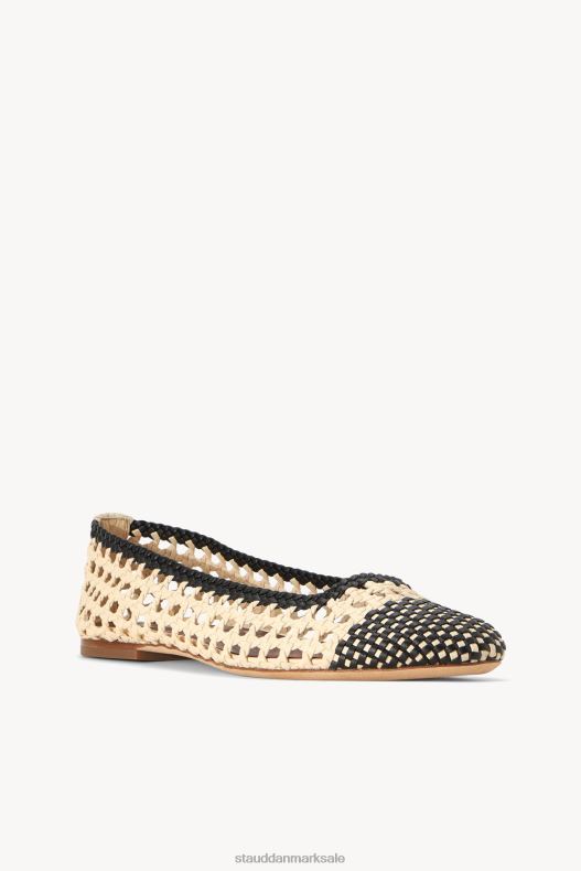 STAUD Kvinder nell hæklet ballerina LR4T958 sko creme sort