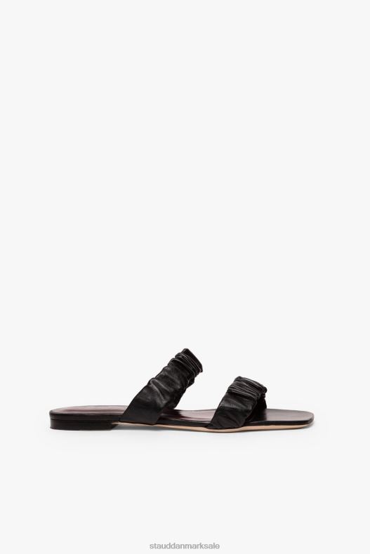 STAUD Kvinder maya rynket sandal LR4T926 sko sort