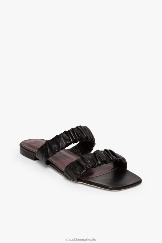 STAUD Kvinder maya rynket sandal LR4T926 sko sort