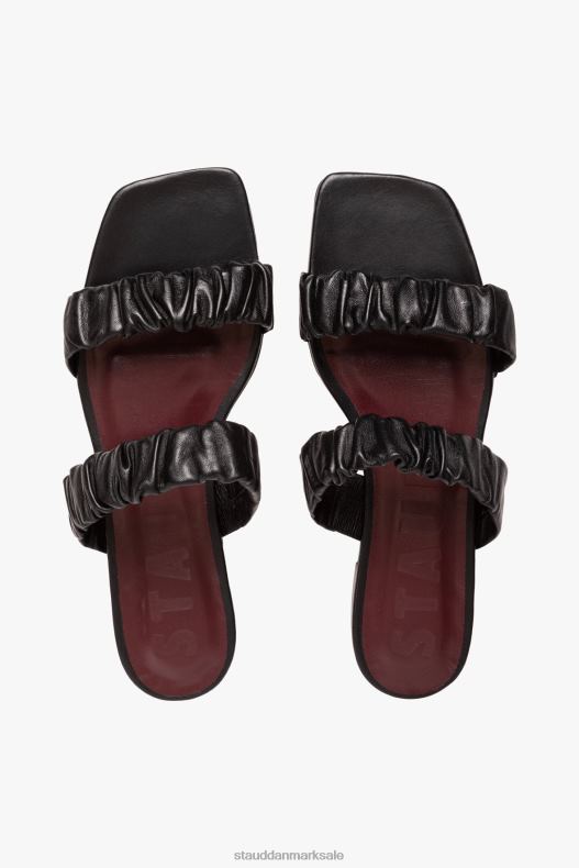 STAUD Kvinder maya rynket sandal LR4T926 sko sort