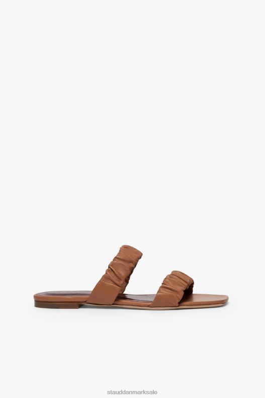 STAUD Kvinder maya rynket sandal LR4T928 sko tan