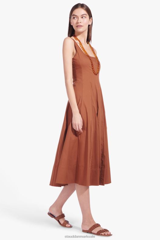 STAUD Kvinder maya rynket sandal LR4T928 sko tan