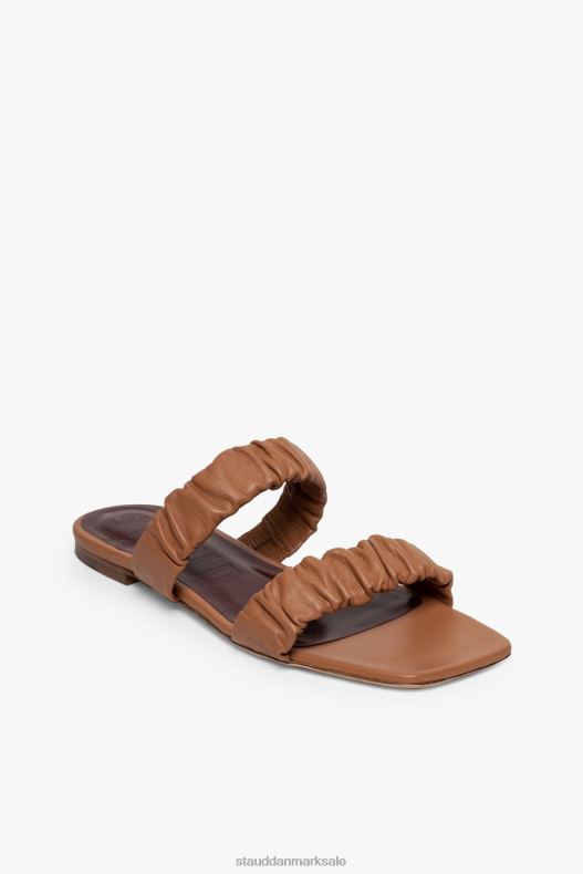 STAUD Kvinder maya rynket sandal LR4T928 sko tan