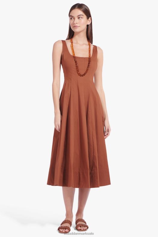 STAUD Kvinder maya rynket sandal LR4T928 sko tan