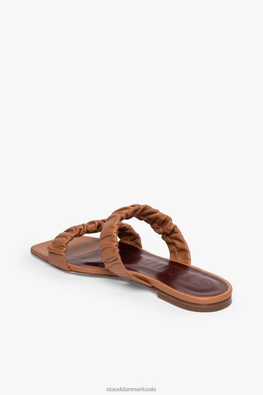 STAUD Kvinder maya rynket sandal LR4T928 sko tan