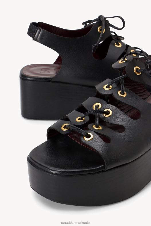 STAUD Kvinder quinn platform sandal LR4T959 sko sort