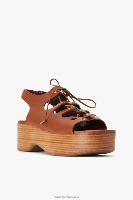 STAUD Kvinder quinn platform sandal LR4T960 sko tan