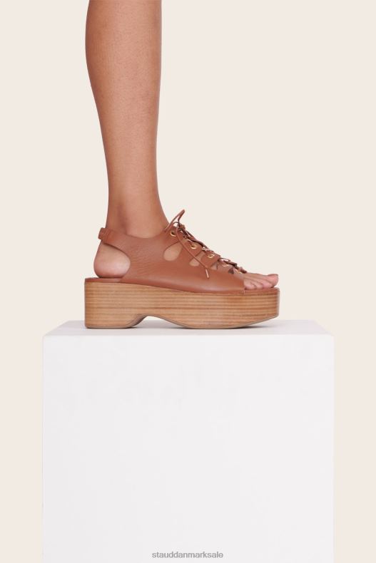 STAUD Kvinder quinn platform sandal LR4T960 sko tan