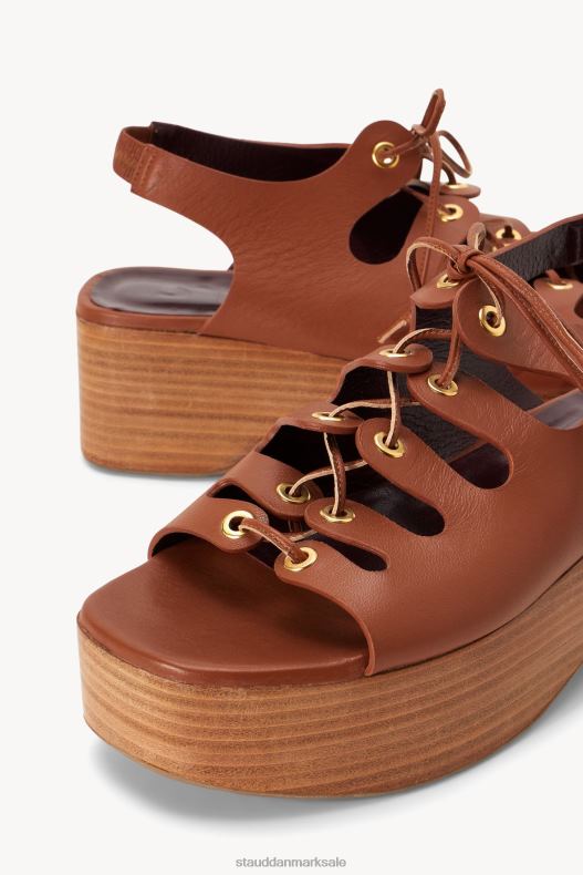STAUD Kvinder quinn platform sandal LR4T960 sko tan