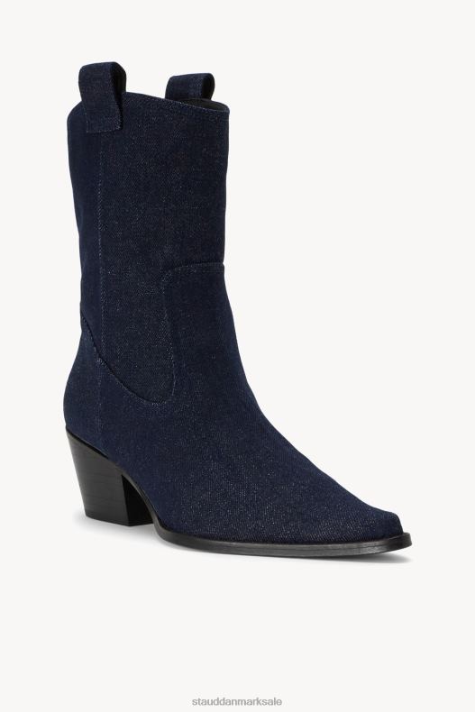 STAUD Kvinder juni støvle denim LR4T973 sko medium vask