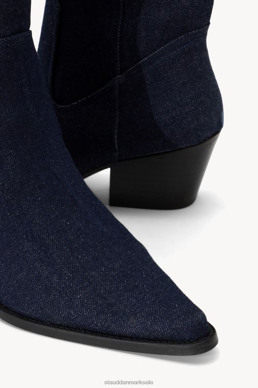 STAUD Kvinder juni støvle denim LR4T973 sko medium vask