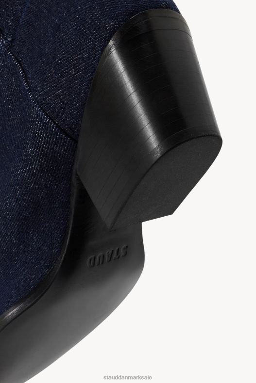 STAUD Kvinder juni støvle denim LR4T973 sko medium vask