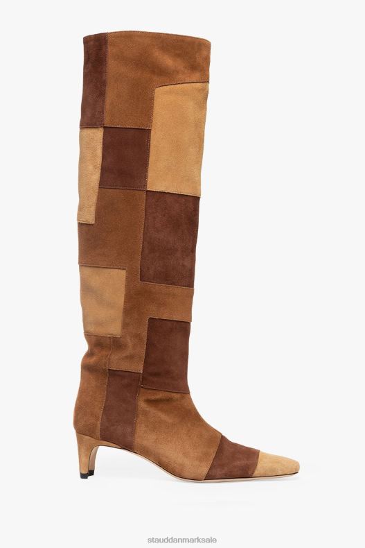 STAUD Kvinder wally støvle LR4T963 sko tan patchwork