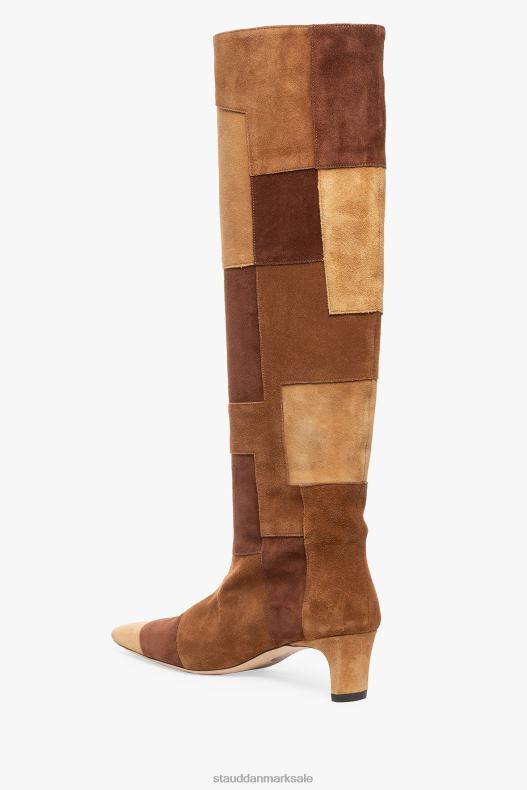 STAUD Kvinder wally støvle LR4T963 sko tan patchwork