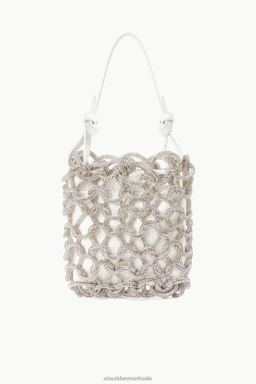 STAUD Kvinder tini krystal taske rhinestones LR4T1044 brude hvid