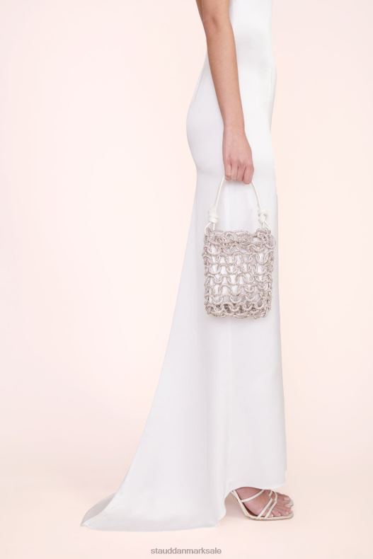 STAUD Kvinder tini krystal taske rhinestones LR4T1044 brude hvid