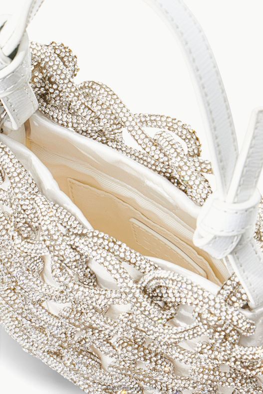 STAUD Kvinder tini krystal taske rhinestones LR4T1044 brude hvid