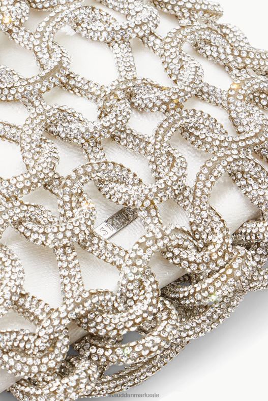 STAUD Kvinder tini krystal taske rhinestones LR4T1044 brude hvid