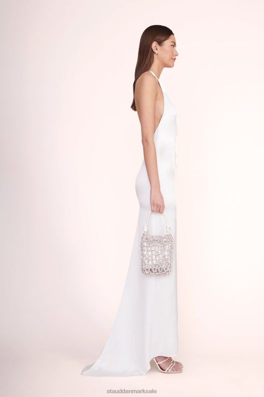 STAUD Kvinder tini krystal taske rhinestones LR4T1044 brude hvid