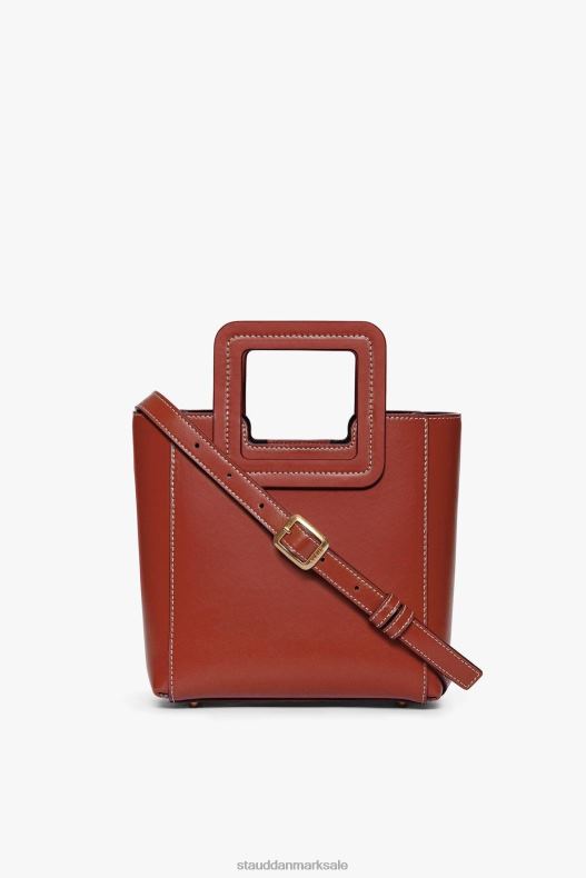 STAUD Kvinder mini shirley lædertaske LR4T823 tilbehør cognac