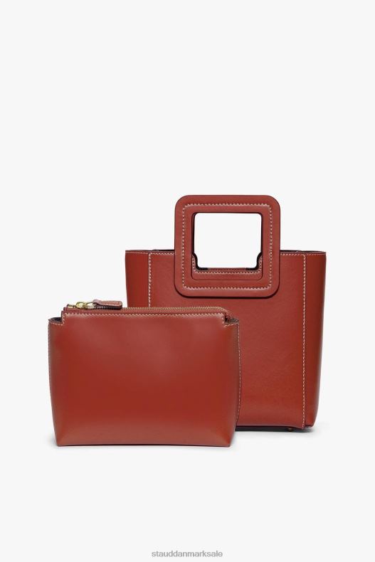 STAUD Kvinder mini shirley lædertaske LR4T823 tilbehør cognac