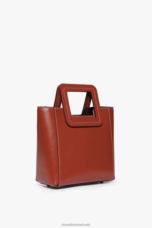 STAUD Kvinder mini shirley lædertaske LR4T823 tilbehør cognac