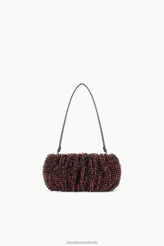 STAUD Kvinder beaded bønnepose mahogni LR4T682 tøj mahogni/sort