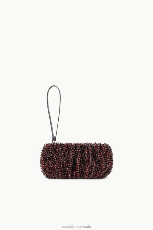 STAUD Kvinder beaded bønnepose mahogni LR4T682 tøj mahogni/sort