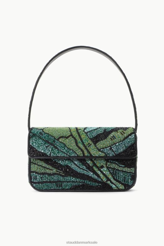STAUD Kvinder tommy beaded taske LR4T721 tøj grøn palme