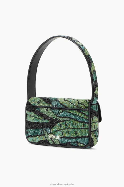 STAUD Kvinder tommy beaded taske LR4T721 tøj grøn palme