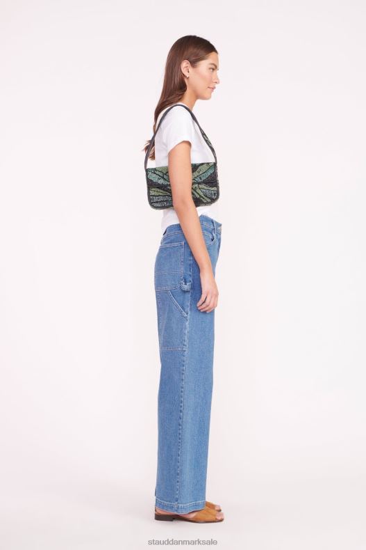 STAUD Kvinder tommy beaded taske LR4T721 tøj grøn palme