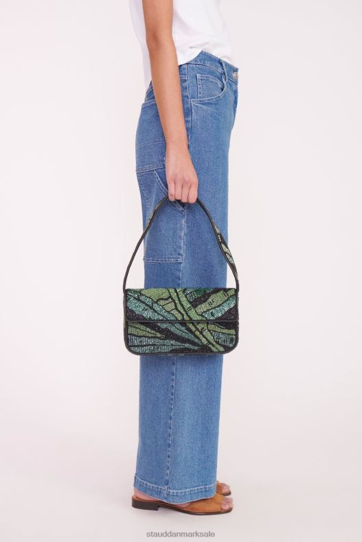 STAUD Kvinder tommy beaded taske LR4T721 tøj grøn palme