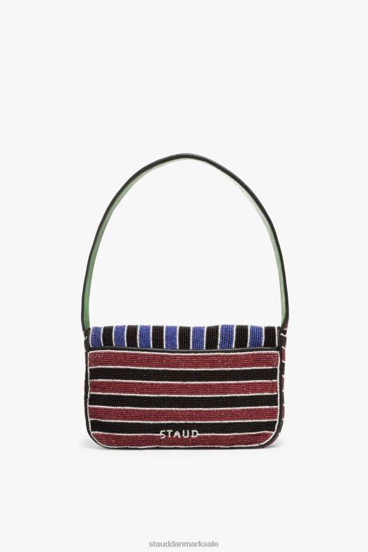 STAUD Kvinder tommy beaded taske LR4T730 tøj bladstribe