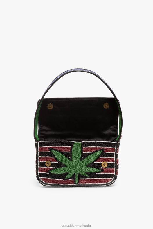 STAUD Kvinder tommy beaded taske LR4T730 tøj bladstribe