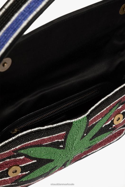 STAUD Kvinder tommy beaded taske LR4T730 tøj bladstribe